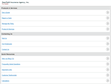 Tablet Screenshot of deerfieldinsuranceagency.com